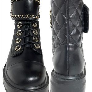 Azalea Wang Faux Leather Combat Boots